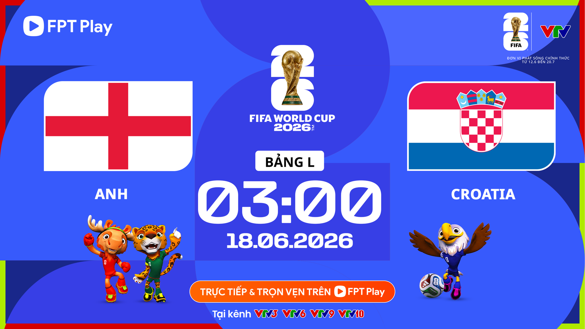 مشاهدة بث مباشر مباراة إنجلترا وكرواتيا في كأس العالم 2026